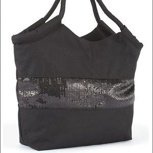 VENUS Black Canvas Beach/Pool Tote/Bag
